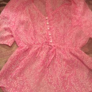 Pastel pink poke a dot